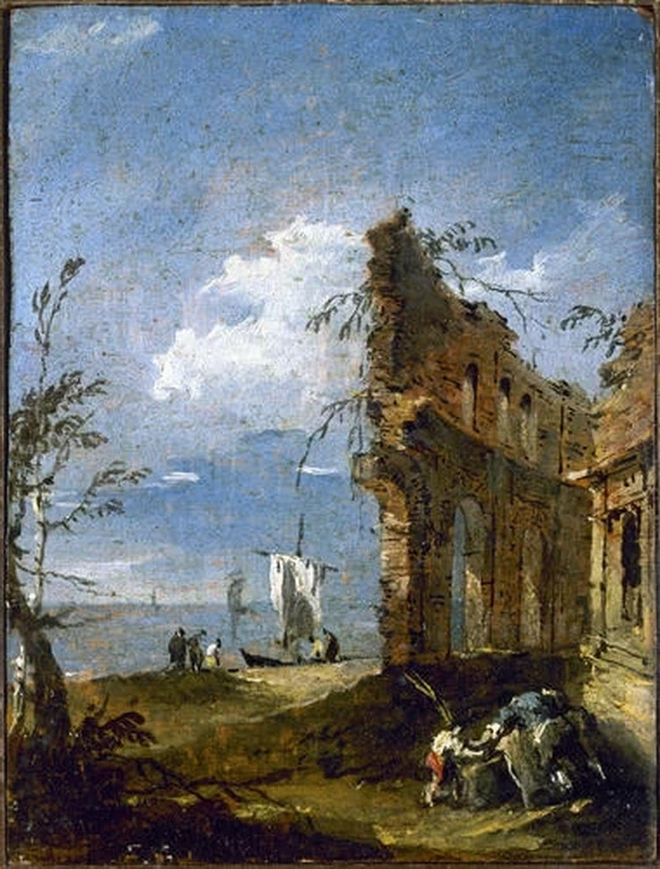 Capriccio con rovine di acquedotto romano - Accademia Carrara, Bergamo
